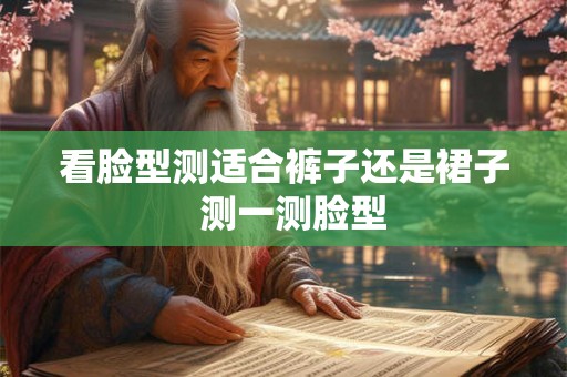 看脸型测适合裤子还是裙子  测一测脸型
