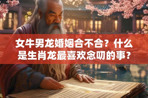 女牛男龙婚姻合不合？什么是生肖龙最喜欢念叨的事？