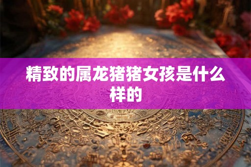 精致的属龙猪猪女孩是什么样的