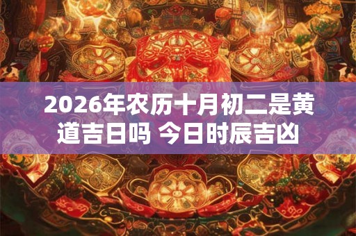 2026年农历十月初二是黄道吉日吗 今日时辰吉凶