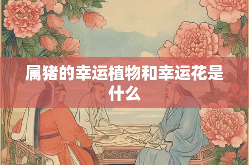 属猪的幸运植物和幸运花是什么 属猪的幸运植物和幸运花是什么