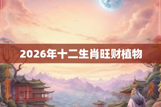 2026年十二生肖旺财植物