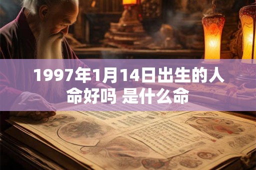 1997年1月14日出生的人命好吗 是什么命