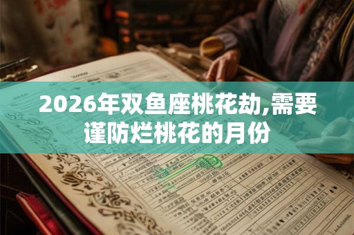 2026年双鱼座桃花劫,需要谨防烂桃花的月份
