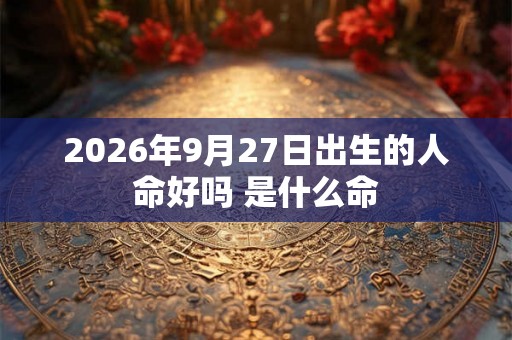 2026年9月27日出生的人命好吗 是什么命