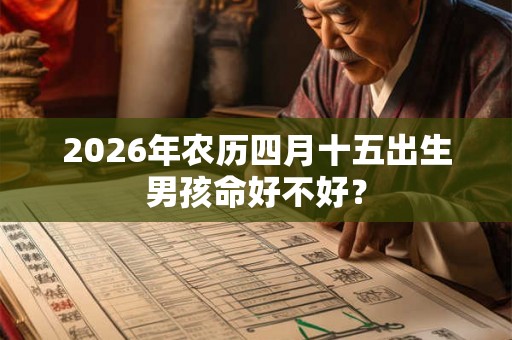 2026年农历四月十五出生男孩命好不好? 2026年农历四月十五出生男孩命好不好?