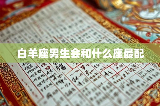 白羊座男生会和什么座最配
