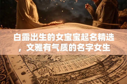 白露出生的女宝宝起名精选，文雅有气质的名字女生