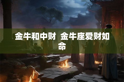 金牛和中财  金牛座爱财如命