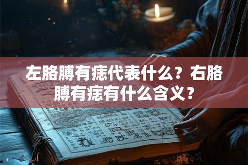 左胳膊有痣代表什么？右胳膊有痣有什么含义？