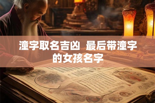 潼字取名吉凶  最后带潼字的女孩名字
