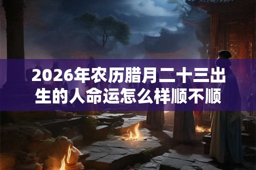 2026年农历腊月二十三出生的人命运怎么样顺不顺