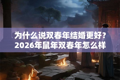 为什么说双春年结婚更好？2026年鼠年双春年怎么样？