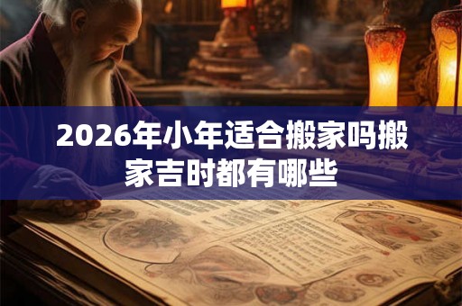 2026年小年适合搬家吗搬家吉时都有哪些