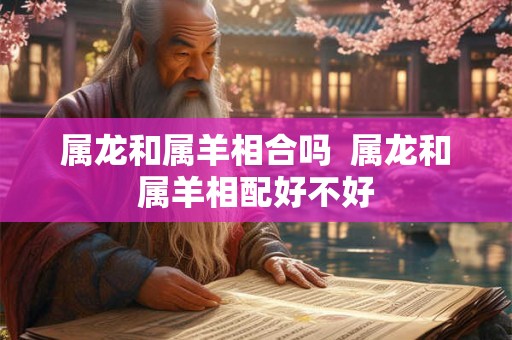 属龙和属羊相合吗  属龙和属羊相配好不好