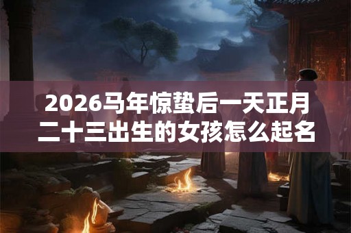 2026马年惊蛰后一天正月二十三出生的女孩怎么起名？