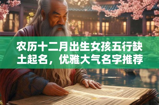 农历十二月出生女孩五行缺土起名，优雅大气名字推荐