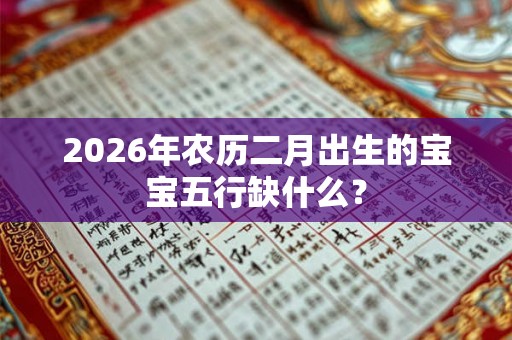 2026年农历二月出生的宝宝五行缺什么？