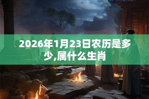 2026年1月23日农历是多少,属什么生肖