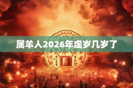 属羊人2026年虚岁几岁了