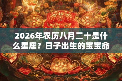 2026年农历八月二十是什么星座?日子出生的宝宝命运? 2026年农历八月二十是什么星座?日子出生的宝宝命运?
