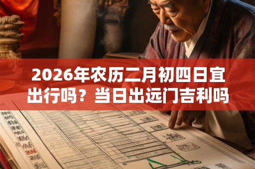 2026年农历二月初四日宜出行吗？当日出远门吉利吗