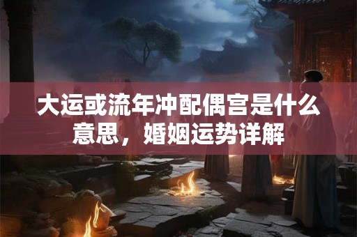 大运或流年冲配偶宫是什么意思，婚姻运势详解