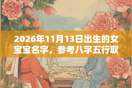 2026年11月13日出生的女宝宝名字，参考八字五行取名