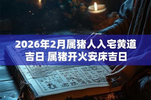 2026年2月属猪人入宅黄道吉日 属猪开火安床吉日 2026年2月属猪人入宅黄道吉日 属猪开火安床吉日