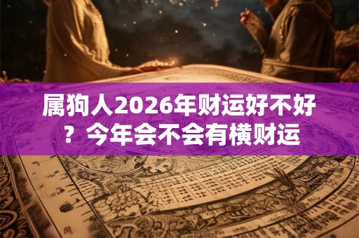 属狗人2026年财运好不好？今年会不会有横财运