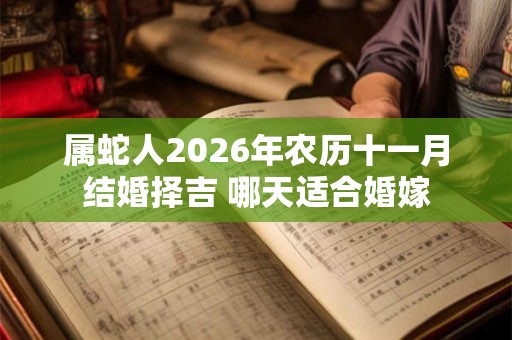 属蛇人2026年农历十一月结婚择吉 哪天适合婚嫁