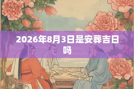 2026年8月3日是安葬吉日吗