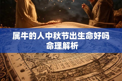 属牛的人中秋节出生命好吗 命理解析