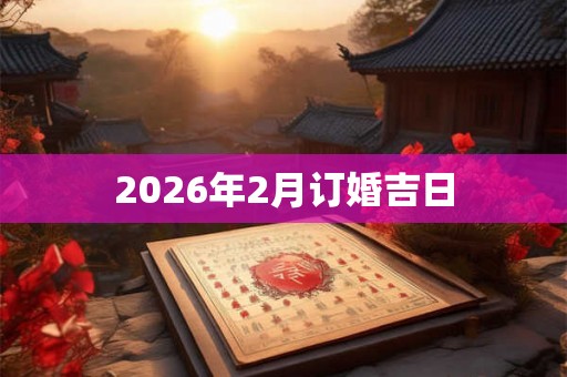 2026年2月订婚吉日