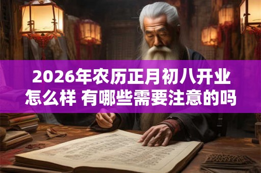 2026年农历正月初八开业怎么样 有哪些需要注意的吗