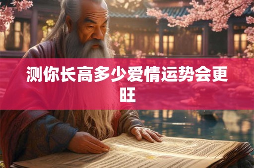 测你长高多少爱情运势会更旺