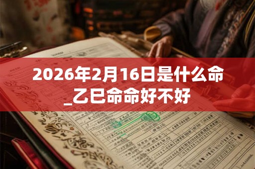 2026年2月16日是什么命_乙巳命命好不好