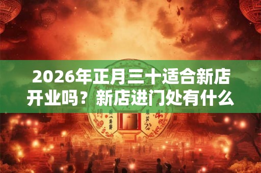 2026年正月三十适合新店开业吗？新店进门处有什么讲究？