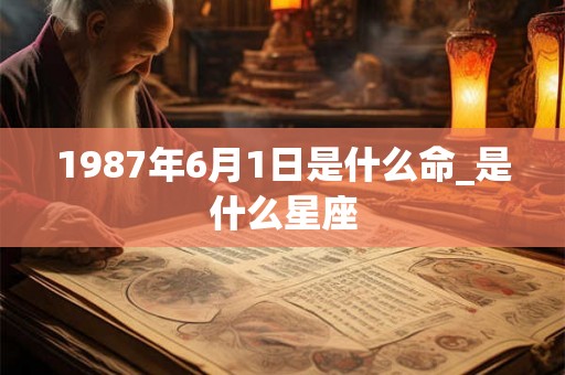 1987年6月1日是什么命_是什么星座