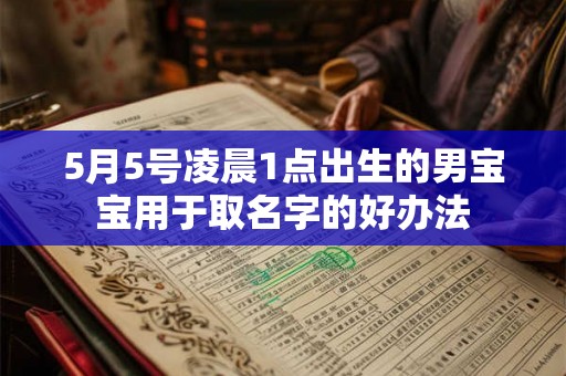 5月5号凌晨1点出生的男宝宝用于取名字的好办法 5月5号凌晨1点出生的男宝宝用于取名字的好办法