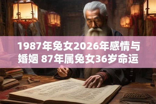 1987年兔女2026年感情与婚姻 87年属兔女36岁命运如何 1987年兔女2026年感情与婚姻 87年属兔女36岁命运如何