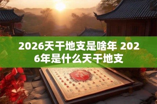 2026天干地支是啥年 2026年是什么天干地支