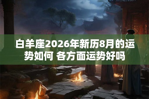 白羊座2026年新历8月的运势如何 各方面运势好吗