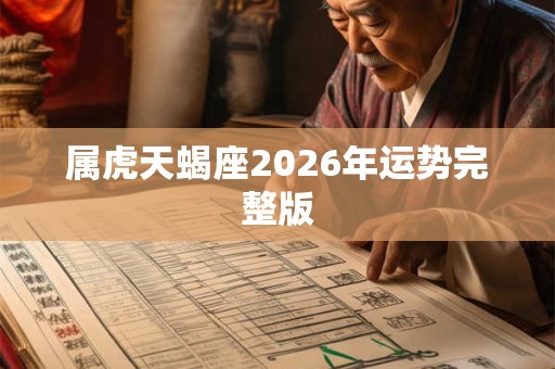属虎天蝎座2026年运势完整版 属虎天蝎座2026年运势完整版