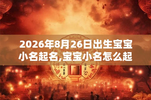 2026年8月26日出生宝宝小名起名,宝宝小名怎么起名好？