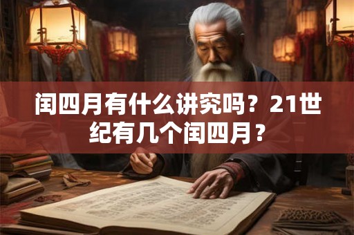 闰四月有什么讲究吗？21世纪有几个闰四月？