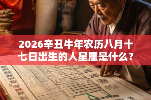 2026辛丑牛年农历八月十七日出生的人星座是什么？