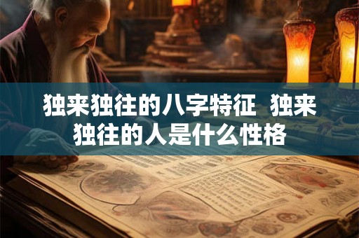 独来独往的八字特征  独来独往的人是什么性格