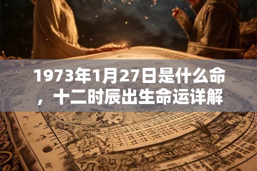 1973年1月27日是什么命，十二时辰出生命运详解
