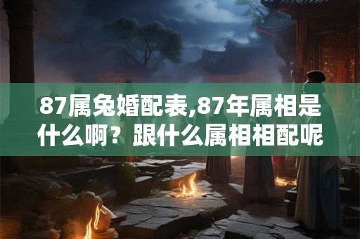 87属兔婚配表,87年属相是什么啊?跟什么属相相配呢? 87属兔婚配表,87年属相是什么啊?跟什么属相相配呢?